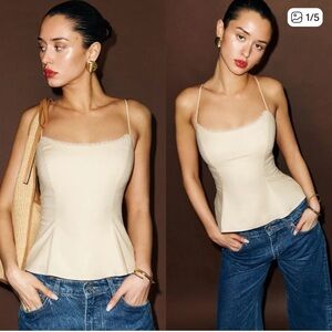 REFORMATION Genevieve Yellow Top 6